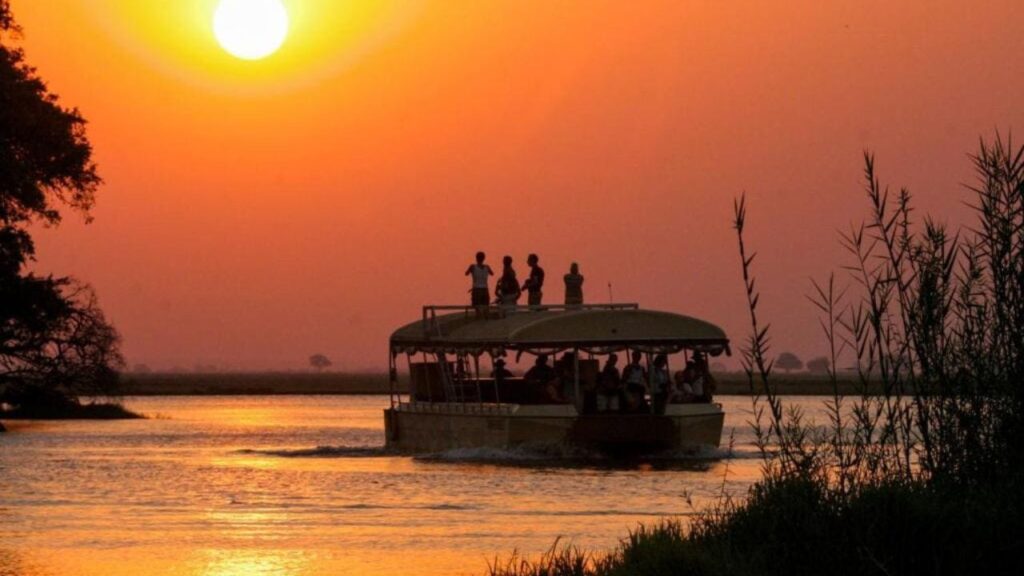 sunset-boat-cruise-in-botswana-during-7-day-best-of-chobe-okavango-safari